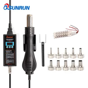 Портативная паяльная станция 110 В220 В 8858, пистолет горячего воздуха, интеллектуальный цифровой термостат с микрокомпьютером, инструмент для ремонта