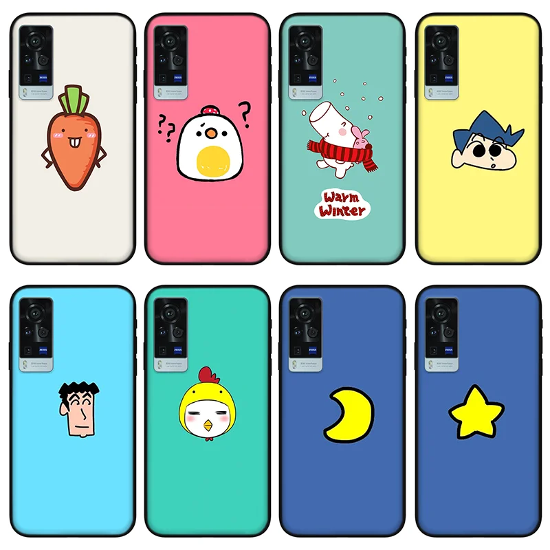 

Simple cute fun Phone case for vivo x60 pro plus x50 s7 s9 x30 x27 s9e, Protective silicone case for vivo iqoo 7 z3 neo 3 5