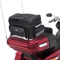motorcycle travel trunk bag luggage tail bags outdoor riding motorcycle rack bag with bar straps rain cover for street glide