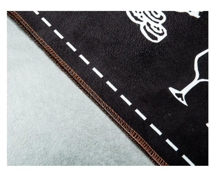 

Vintage Black Funny Absorbent Mat Non Slip Entrance Door Bathroom Mat Indoor Carpet Bedroom Kitchen Rug Doormat Decor