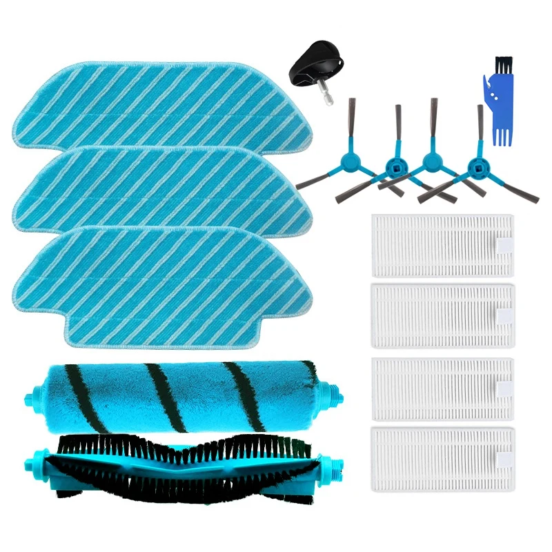 

HEPA Filter for Cecotec Conga 4090 5090 Robot Vacuum Cleaner Main Roller Brush Side Brushes Mops Cloth Rags Kit