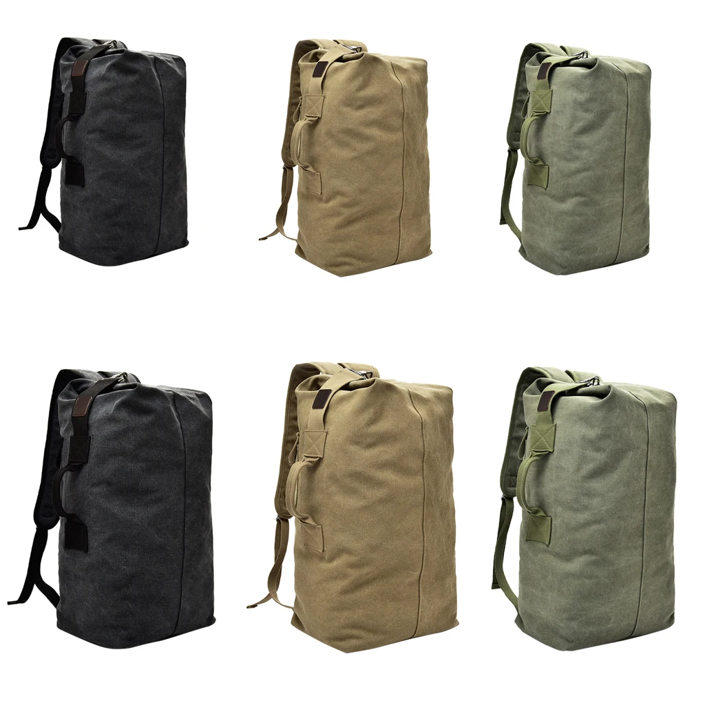 Походный рюкзак для кемпинга дорожный мужской холщовый сумка на плечо