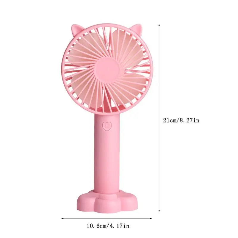 

Desktop Mini Portable Fan USB Charging Handheld Fan Cooler 3 Adjustable Speed