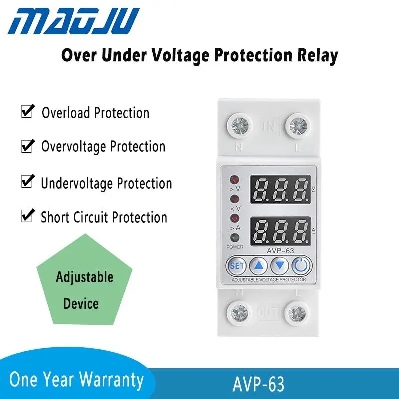 Цифровое реле переменного тока защита от короткого замыкания Регулируемое