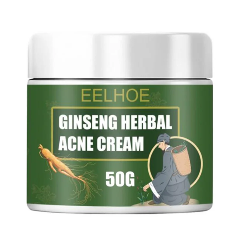 Herbal Ginseng Acne Cream Relieve Moisturizing Skin Care Blackhead Removal Facial | Красота и здоровье