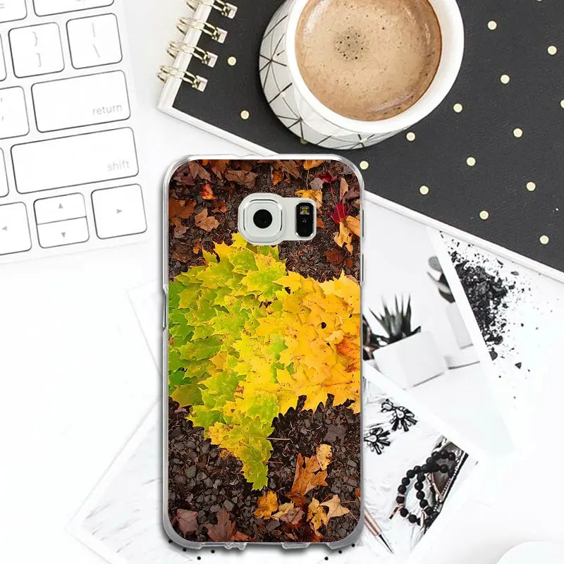 For Samsung Galaxy S2 S3 S4 S5 Mini S6 S7 Edge S8 S9 S10 Plus Lite Note 8 9 Slim Soft TPU Phone Cases Beautiful Pink Leaf Art |