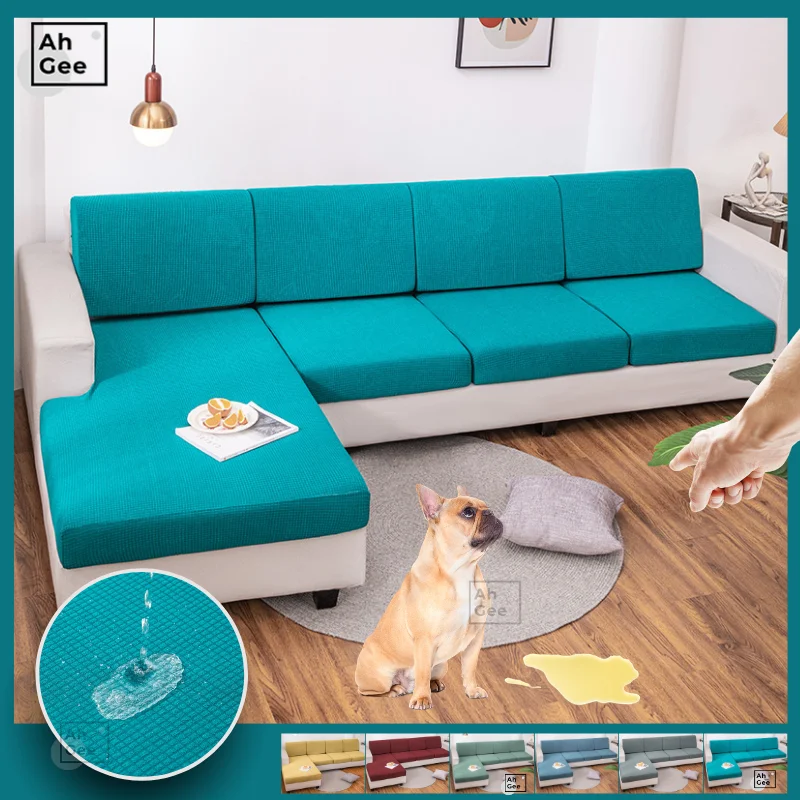 

Waterproof Sofa Cover For Living Room Solid Color Sofa Cushion Cover Polar Fleece Sofa Seat Cushion Cover Strenth Sofa Protector