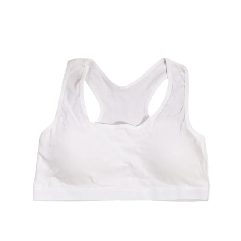Хлопковое мягкое нижнее белье для девочек подростков бюстгальтеры спортивный