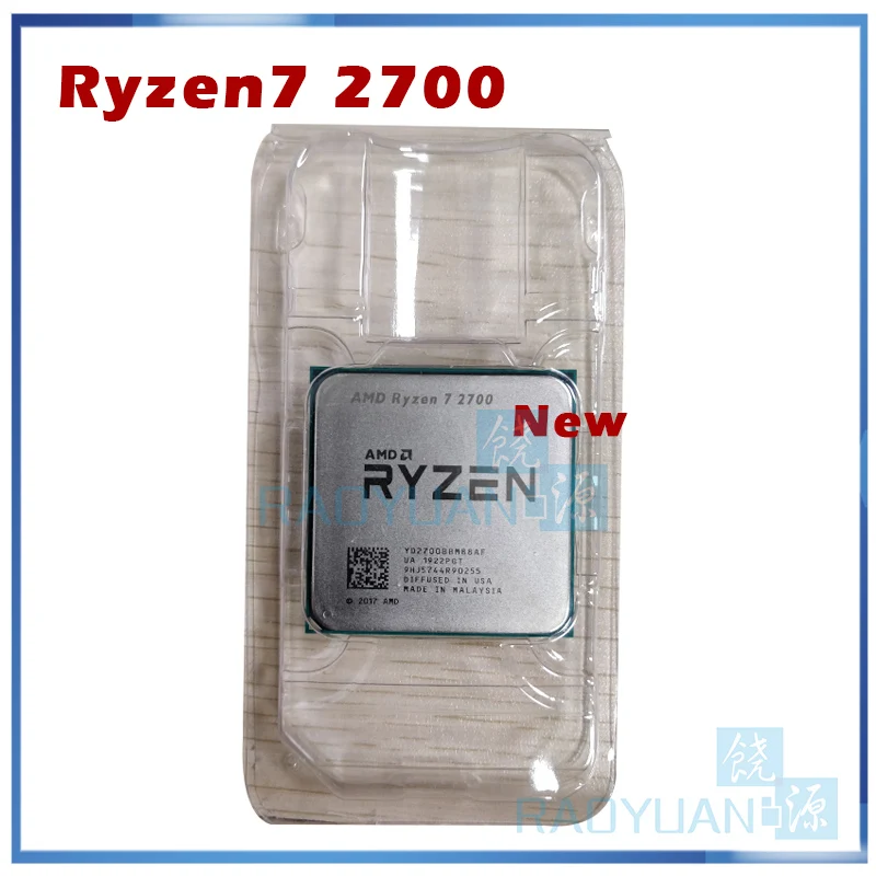 Процессор AMD Ryzen 7 2700 YD2700BBM88AF 8 ядерный 16 поточный ГГц 65 Вт разъем AM4 Мб|Процессоры| |