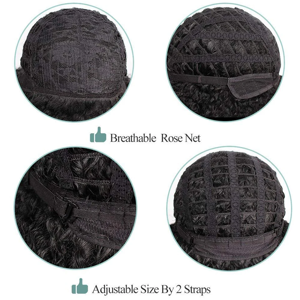 AILIADE короткие Парик Синтетические прямые волосы зеленый парик для косплея Для