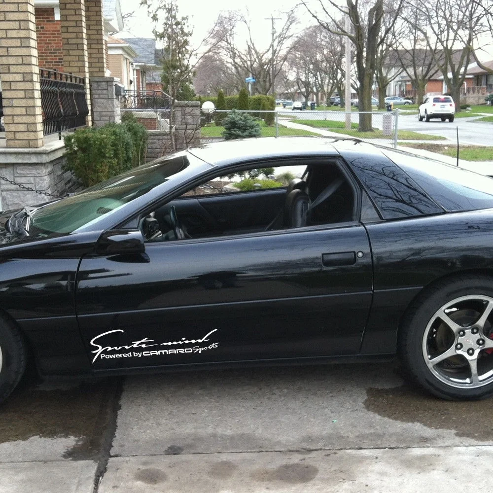 

Для 2X разных цветов Sports Mind Power For Camaro 1998-2002, Виниловая наклейка