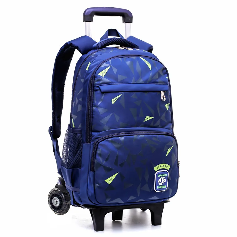 

Rolling Backpack Trolley School Bags for Boys Carry-on Kids Luggage & Travel Bag Large Kids School Bags with 2 Wheels