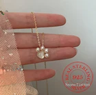 Подвески женские из серебра 925 пробы с жемчугом, отпечатки собачьих лап пробы