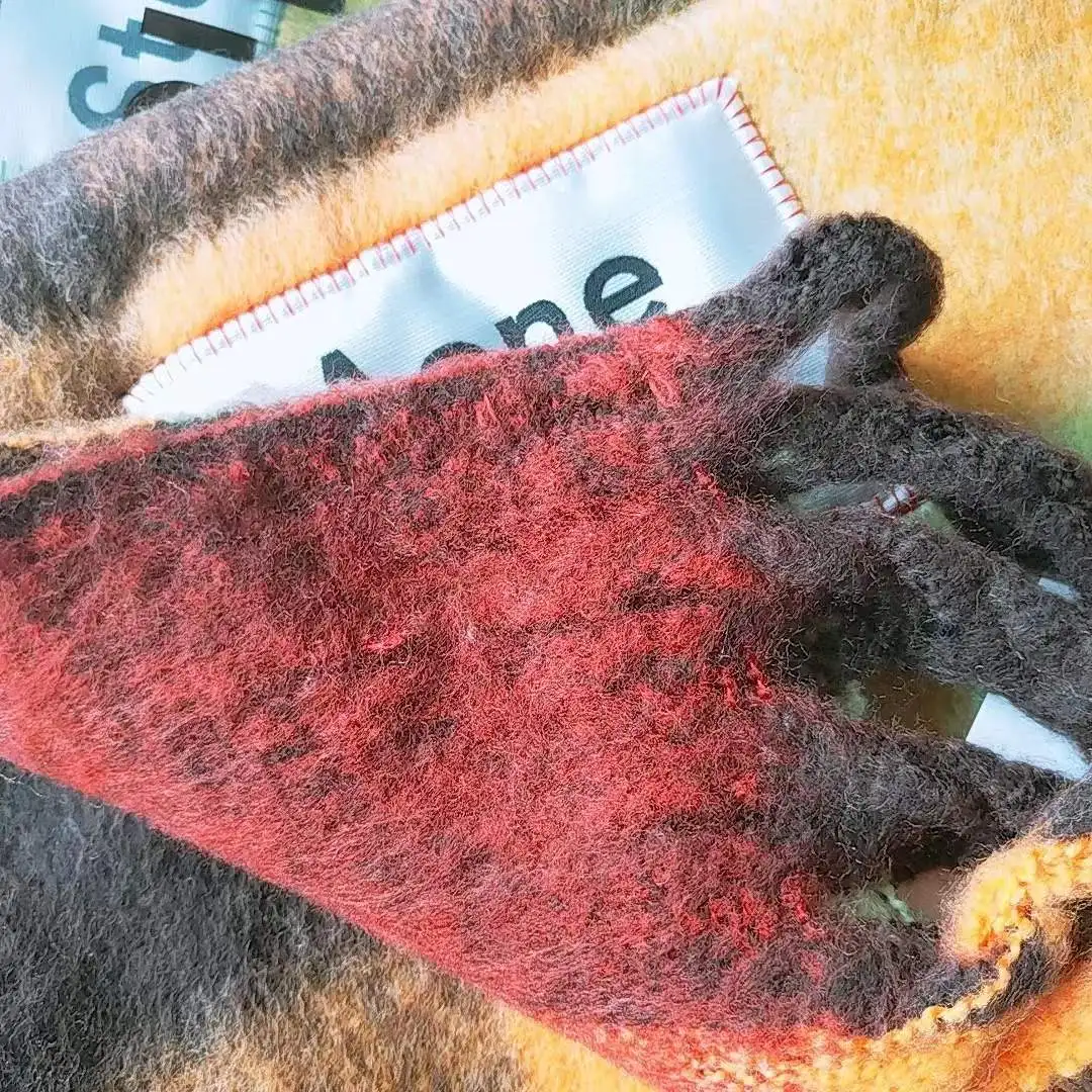 Классический кашемировый шарф AC Studios дизайнерский шарф-одеяло от акне Женский