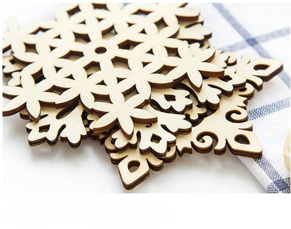 1 шт. Ретро полые Стиль деревянный резной Снежинка Подставки под чашки Чай Кофе