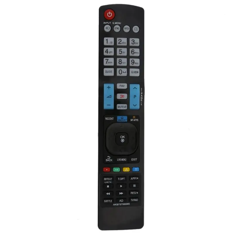 

LCD TV Replace Remote Control 3D SMART APPS TV Remote Control Replacement for LG AKB73756565 TV Universal Remote Controller