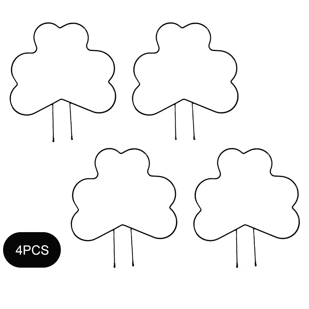 

4PCS Plant Trellis Potted Plants Climbing Frame Garden Metal Support Growing Bracket Homes Terraces Yards Offices Restaurants