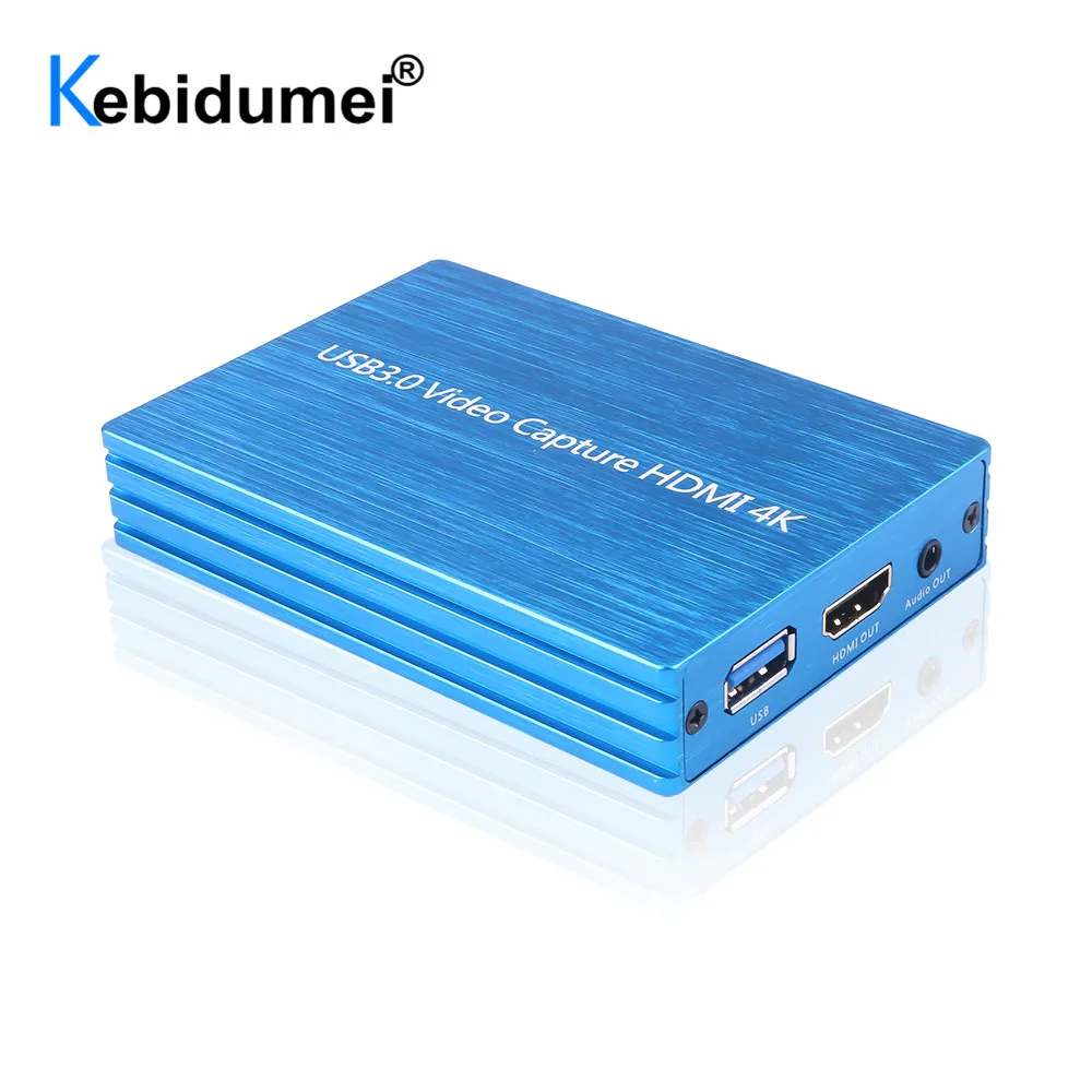 4K USB 3 0 видеокарта захвата ключ HDMI совместимый 1080P 60fps видеорегистратор захват для