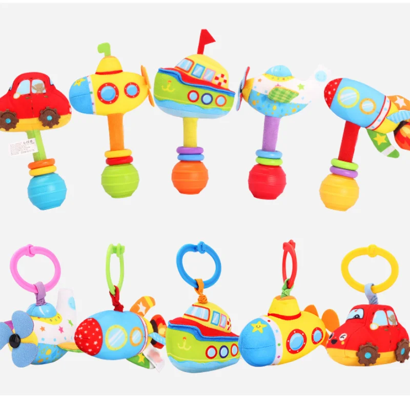 

0-12 Months Baby Toys Plush Rattles Educational Toy Baby mobile Hand Bells Car Newborn Cute Infant sensory for Children Gift
