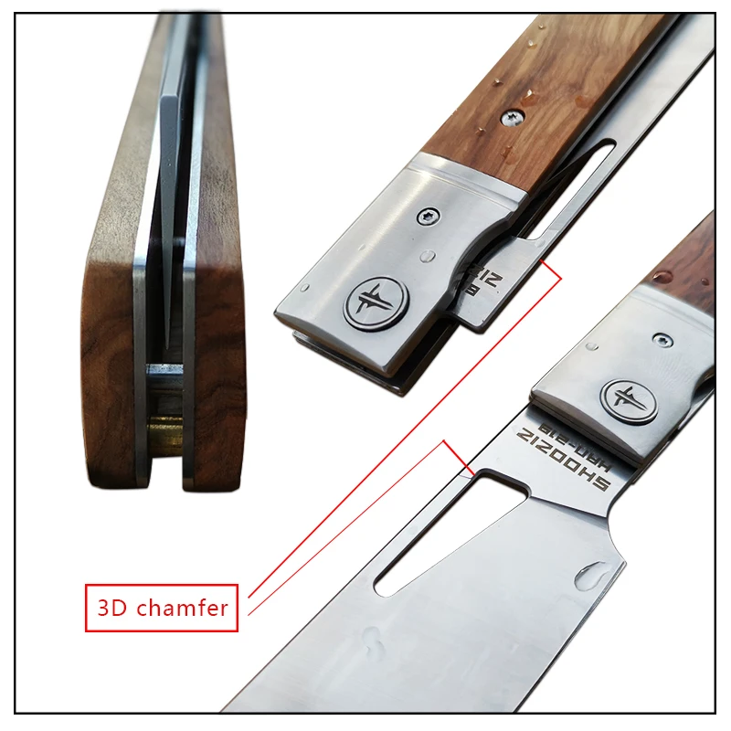 Складной нож SHOOZIZ 5cr15mov стальное лезвие ручка из оливкового дерева походный