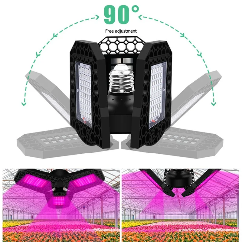 Складная Лампа для роста растений AOSONG 80 Вт|Фитолампы| |