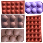 Силиконовая форма для шоколадных конфет, шариков, полусферической формы, Аксессуары для выпечки, форма для помадки на торт, кухонные гаджеты
