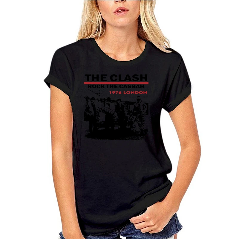 

1976 London The Clash T Shirt Mens Funny Short Sleeves Cotton T-shirts O-neck Rock Tee Shirt Regular Fit Tshirt Plus Size