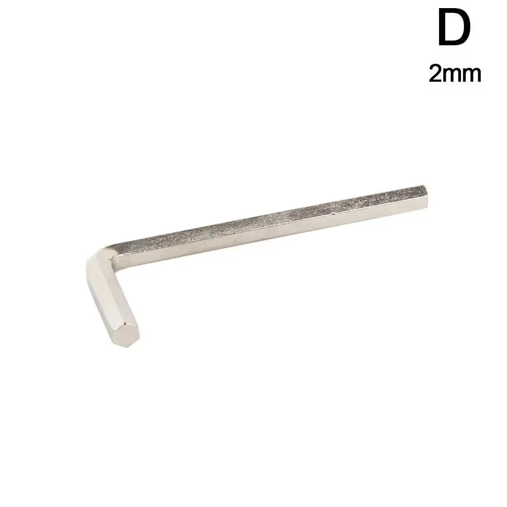 2mm 1 шт. шестигранный ключ с шариковым концом и длинной рукояткой, метрический шестигранный никелированный 0,9 мм-8 мм Набор шестигранных ключей - Цвет: 2mm