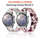 Ремешок с принтом для Huawei Watch GT 2, браслет для Samsung Galaxy Watch 3 45 мм 41 мм Gear S3, Amazfit GTR 42 мм, 20 мм 22 мм