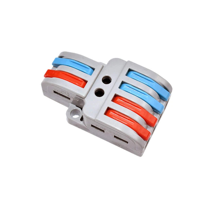 

Dual Head Mini Quick Fast Wire Connector Universal Electrical Wiring Cable Push-in Conductor Terminal Block LED Lamp