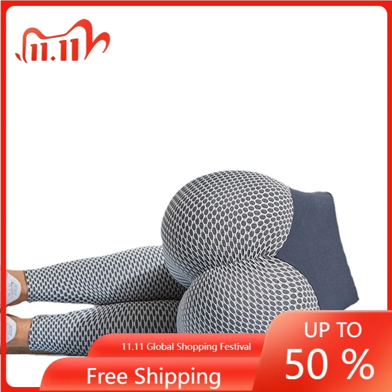 

Леггинсы женские спортивные пуш-ап, пикантные бесшовные для фитнеса, с пуш-ап эффектом, с завышенной талией, антицеллюлитные