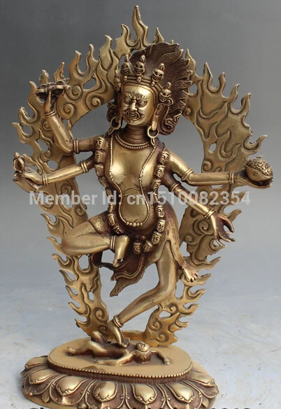 12 &quotтибетская бронза 4 руки ваджра Ваджрапани ваджрайогини Чана дорье статуя