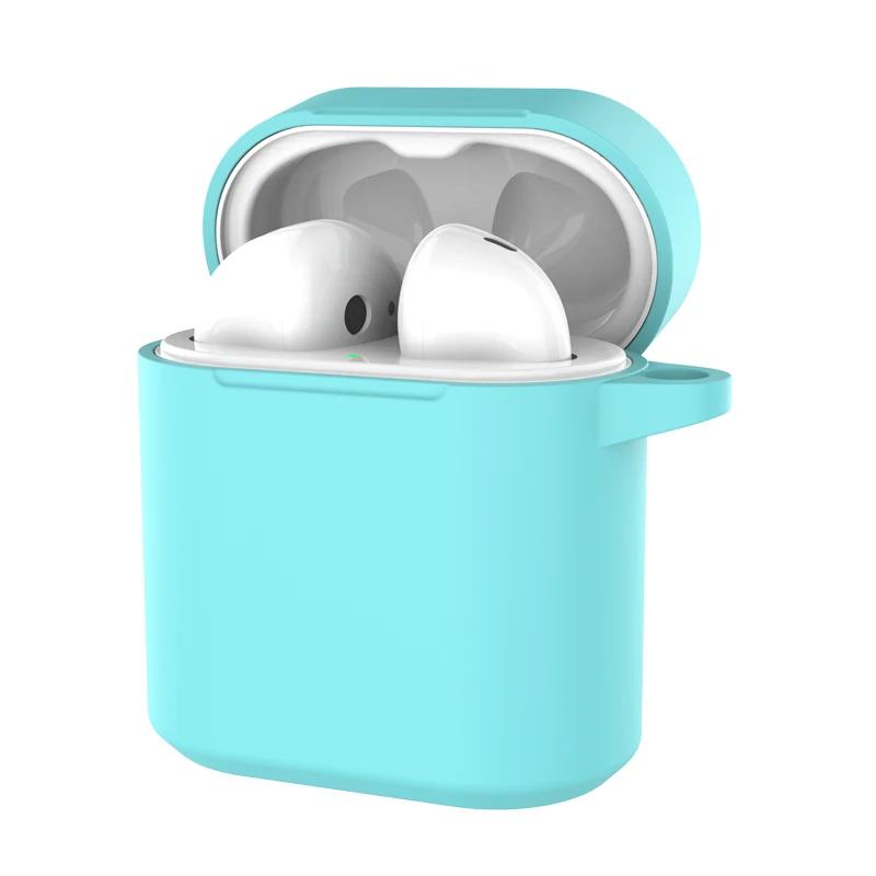 Для huawei Honor Fly Pods Pro Чехол для наушников Honor Fly Pods Pro Чехол для зарядки Мягкий ТПУ защитный чехол для наушников с защитой от потери - Цвет: Mint Green