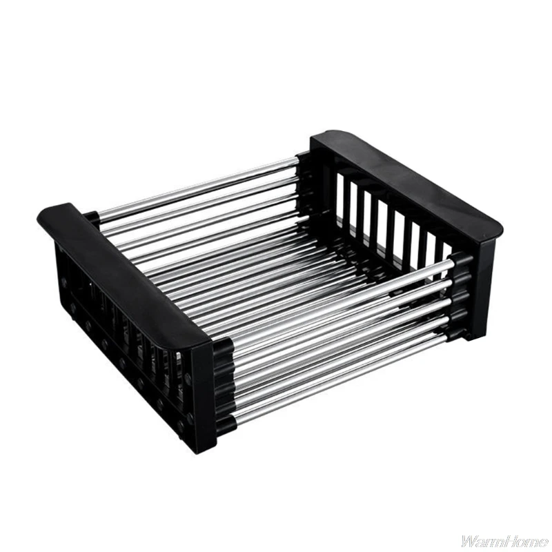 Нержавеющая сталь сливная корзина расширяемый сушилка для посуды нержавеющие