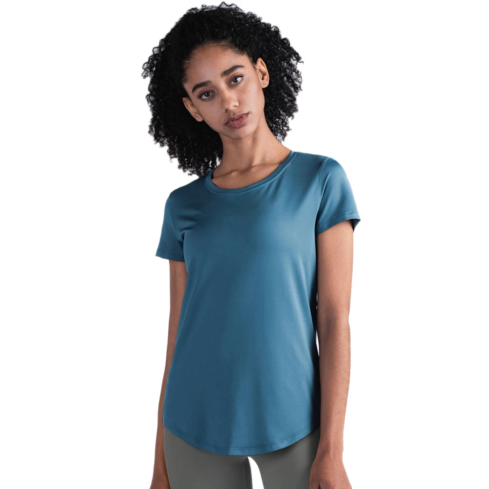 Женские быстросохнущие футболки для фитнеса 2020 эластичная Спортивная футболка