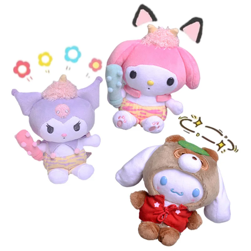 

12 см мультфильм аниме My Melody Cinnamoroll Kuromi Плюшевые игрушки Косплей Монстры кавайные плюшевые куклы сумка кулон детский подарок на день рождени...