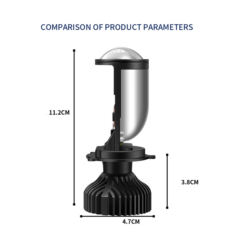 Автомобильный светодиодный лампы H4 из ближнего и дальнего интегрированный