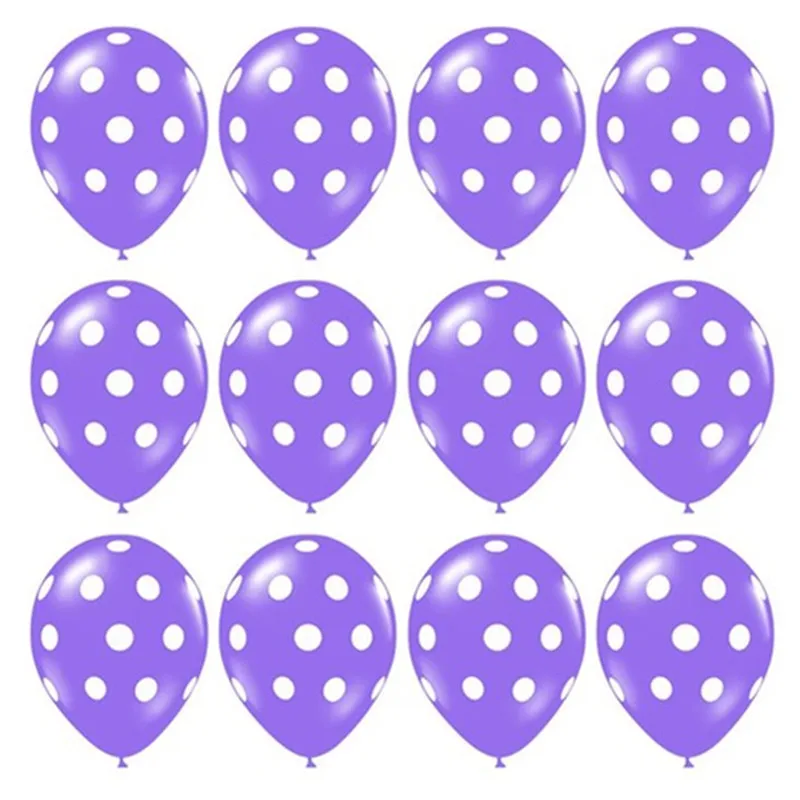 set 15 12 шт./лот, латексные шары в горошек с изображением божьей коровки, черные, красные, белые, в горошек, с волнистыми точками, Globos, на день рождения, принадлежности для украшения свадебной вечеринки, детские игрушки - Цвет: set 15
