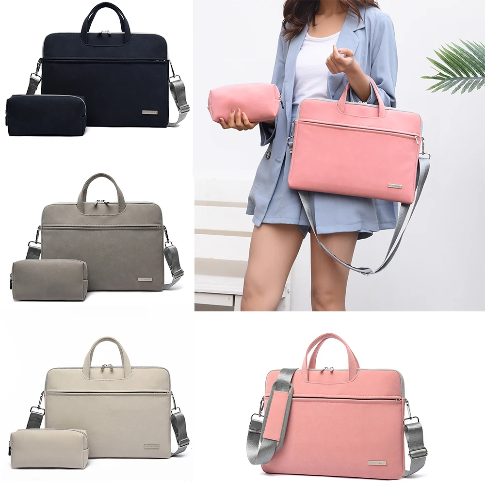 Женская сумка для ноутбука из искусственной кожи переноска портфель MacBook Air 13 3 14 15