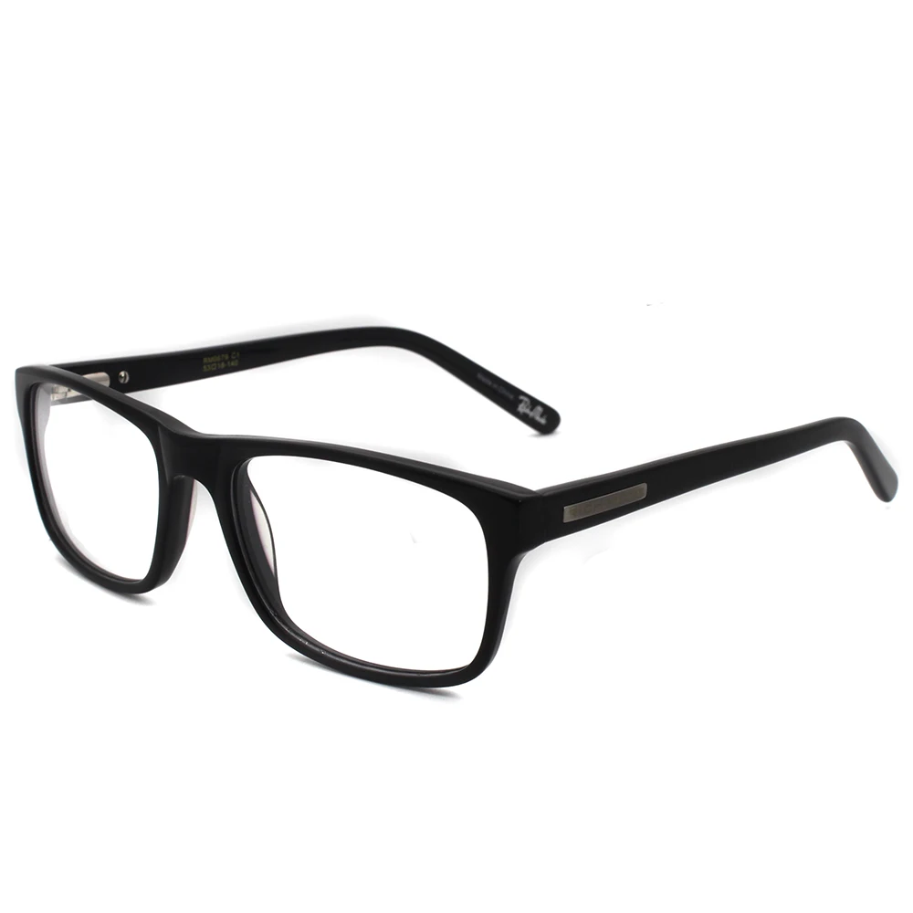

New Fashion Glasses For Men Black acetate optical glasses full rim Eyewear RM0679-C1