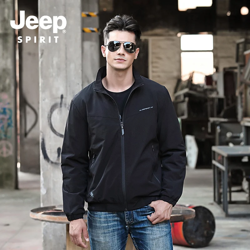 JEEP SPIRIT зимняя куртка для мужчин Толстая Теплая Флисовая ветровка зимнее пальто для мужчин повседневное стоячий воротник M-4XL верхняя одежда для мужчин