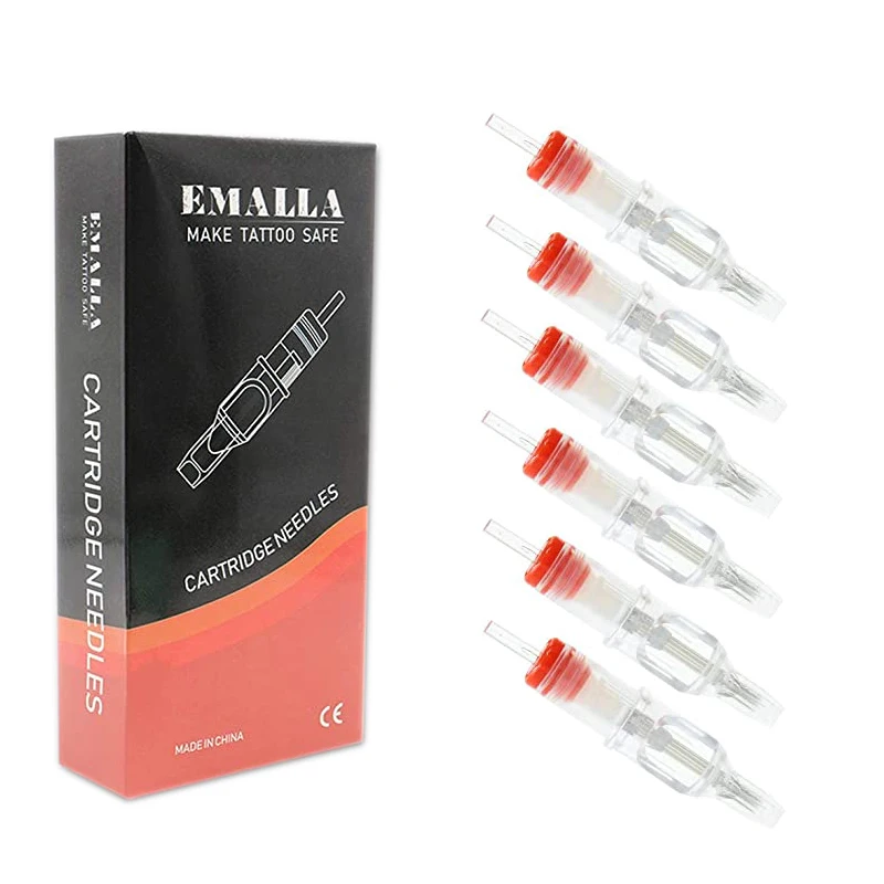 Тату картридж иглы 20 шт одноразовый игл для татуажа Круглый лайнер шейдер