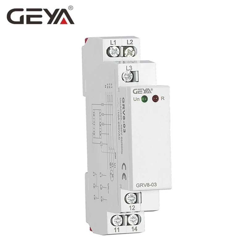 GEYA GRV8-03 реле контроля последовательности фаз 1SPDT или 2SPDT 8A 10A Лифт реле фаза защиты от сбоя