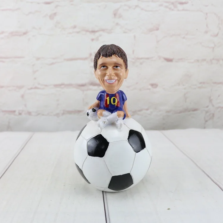 MESSI Прекрасный ящик для денег, полимерный плеер, Роналдо/Месси, футбольный клуб, экшн, чтобы лепить, подарки на день рождения, копилка - Цвет: MESSI