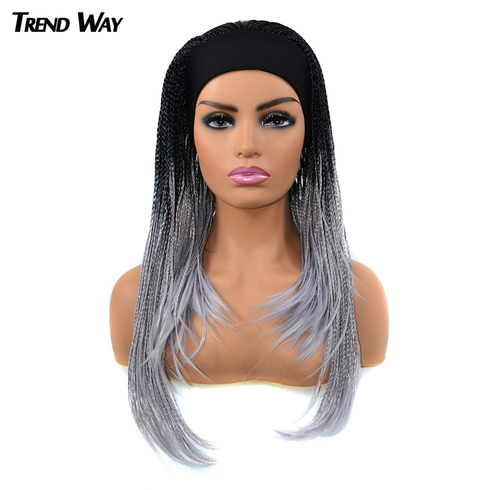 Косички с головной повязкой синтетические парики 18 дюймов плетение крючком