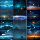 5D алмазная живопись, полностью Алмазная квадратная картина сделай сам, алмазная живопись, пейзаж, масляное полотно, полная круглая мозаика, украшение для дома, B