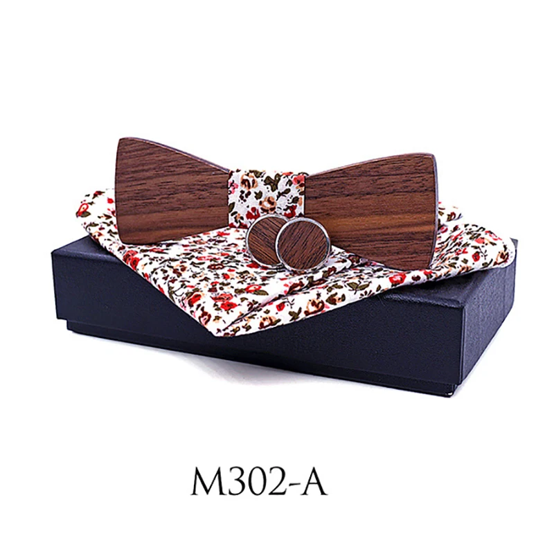 

Прямая поставка, свадебные аксессуары, цветочный квадратный шарф, запонки, модный ореховый брикет в подарочной коробке