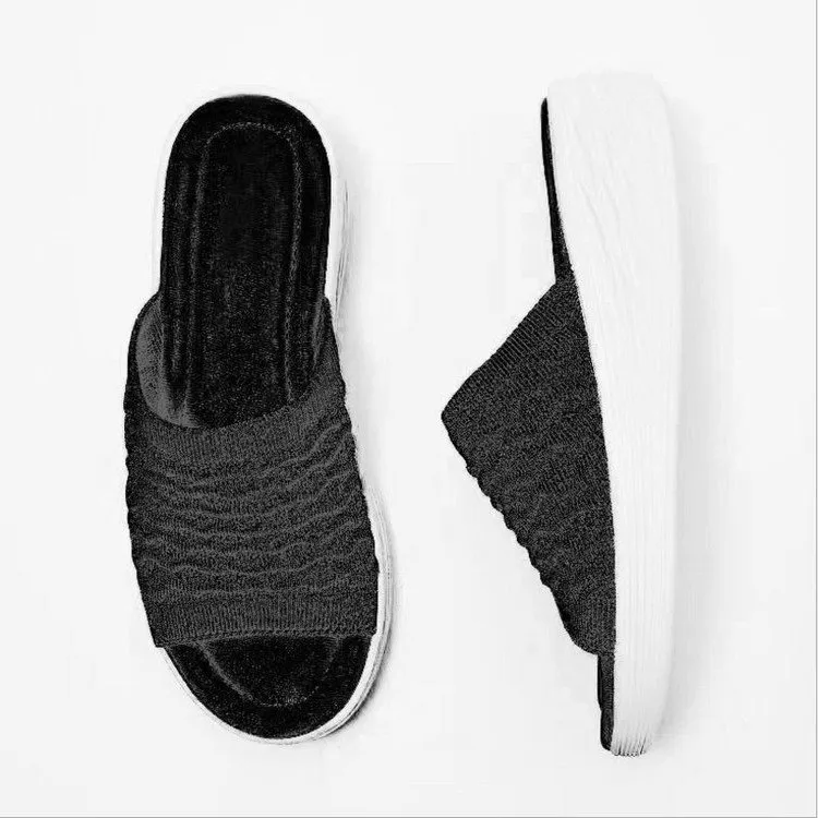 

Flats Slippers Women Sandals Ladies Summer Solid Color Flat Bottom Shoes for Women 2021 Casual Female Outdoor Beach Women Shoes