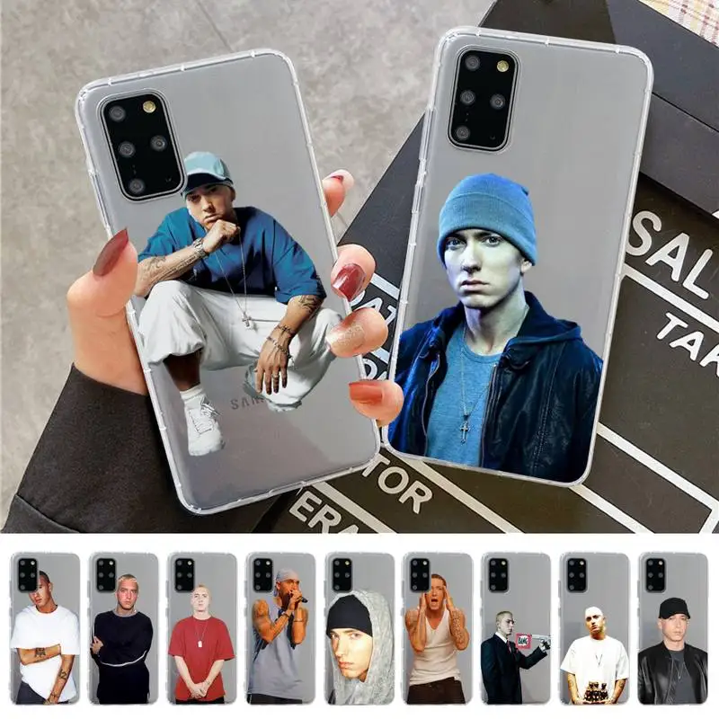 

YNDFCNB Hip Hop Rapper Eminem Phone Case For Samsung A 10 20 30 50s 70 51 52 71 4g 12 31 21 31 S 20 21 plus Ultra