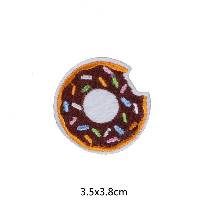 Мультяшные нашивки сделай сам с едой и тортом аксессуары аппликация на одежду